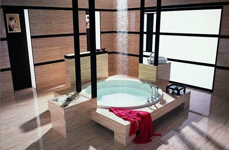 Ванная комната в японском стиле2